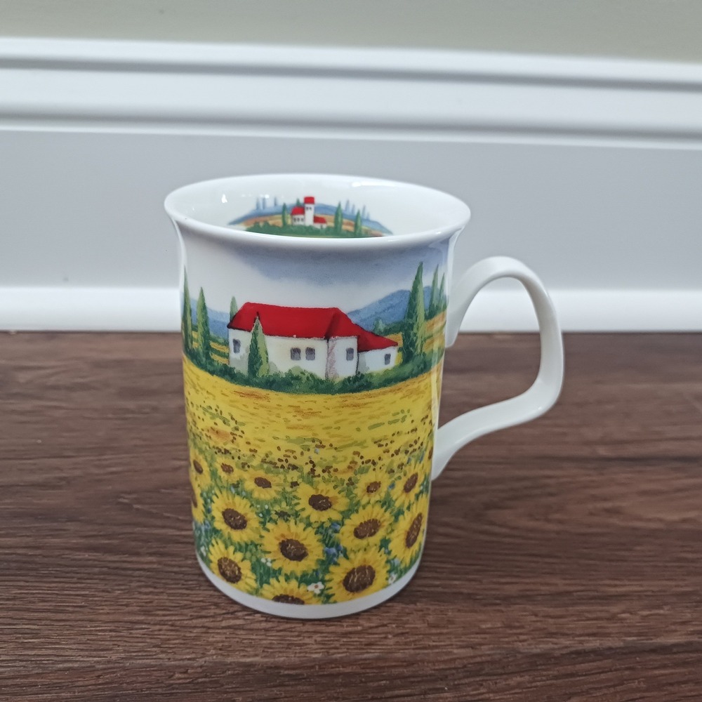 Roy Kirkham Tuscany Sunflower Fine Bone China Mug Made in England 2004